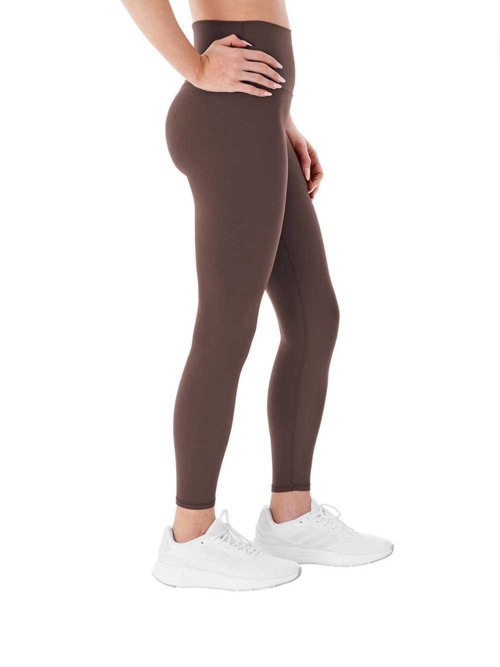 Woman’s members mark large zen leggings  Brown Performance Stretch Pants